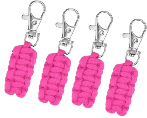 QUARKZMAN Paracord Schlüsselanhänger mm Schlüsselanhänger Geflochten | Schlüsselanhänger Personalisiert Schlüsselband für Rucksäcke Zelte Trolleys Reisekoffer Schlüssel
