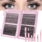 Aomig Faux Cils Individuel, 30D+40D+50D Cluster Lash, 640 Pièces Kit d'extension Faux Cils DIY avec Liaison, Joint et Pince à Cils, DIY Naturel Look Extension Cils à la Maison(9-16 mm mix Kit)