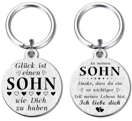 Yobent Sohn Geschenk von Mama Papa, Schlüsselanhänger für Meinen Sohn