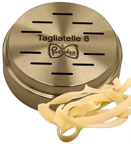 Pastidea Matrize Bronze - Tagliatelle 8x1 mm- kompatibel mit Kenwood Pasta Fresca oder mit Adapter auch in anderen Nudelmaschinen