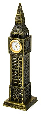 ds. Distinctive Style Metallische Big-Ben-Tower-Modell-Statue-Dekoration (23,5 cm)