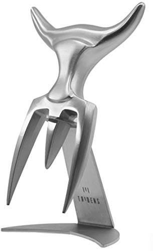 Fourchette à viande inox brossé - fourchette à découper