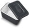 Zeal Insulated Butter Dish, Large 500 grams Capacity Double Walled Butter Tub/Container with Lid, Melamine - Dark Grey