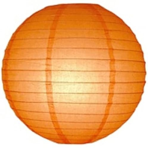 5 x Orange lampion 25 cm