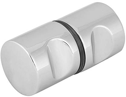 Nimoa Duschtürknopf, Türknauf, Türgriff-Sets Verchromter Zuggriffknopf duschtürgriffe beidseitig aus Aluminiumlegierung Duschglastürbeschläge für das Badezimmer zu Hause(3)