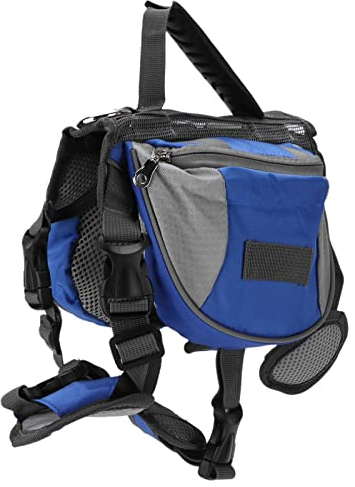Hunderucksack, Hundesatteltasche mit Taschen für kleine, mittelgroße Hunde(S)