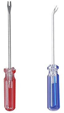 2 STÜCKE 6 Zoll U-Spitze Nagelabzieher Entferner Tack Lifter Nietnagel Klammer Schraubendreher Abzieher Klammerentferner Lagerschrauben Abzieher Werkzeug für Holzbearbeitung, Möbel