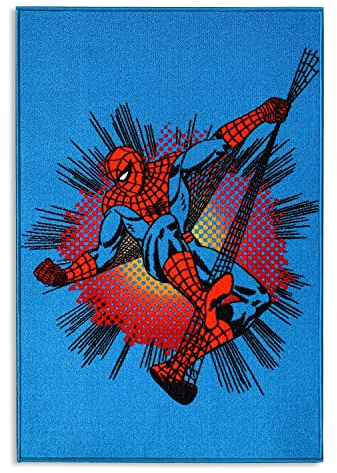 Nada Home Teppich rutschfest Kinderzimmer Marvel Spiderman 80 x 120 cm 4952