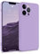 MyGadget Hülle Kompatibel mit iPhone 12 Pro Max - robuste Silikon Schutzhülle TPU Case Slim Silikonhülle - Back Cover Kratzfest Handyhülle - Matt Lila