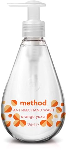 Method Anti-Bacterial Hand Wash, Orange Yuzu, Kills 99.9%, 350ml