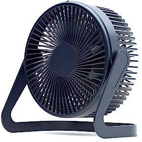 BOKIOESDE USB Desk Fan Portable Living Room Bedside Nightstand Tabletop Cooling Device Household Office Dorm Travel Gifts, Black