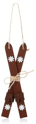 Nordstern Sci in miniatura – Mini sci ideale per regali in denaro, decorazione invernale o come accessorio per gnomo, misura 15 cm