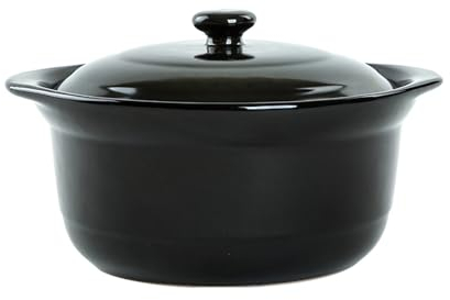 Cazuela Olla De Barro, Cazuelas for Horno, Olla De Cerámica Olla De Barro Resistente Al Calor Cazuela China Estufa Con Tapa for Cocinar Sopa De Carne De Arroz (Size : 1200ML)