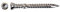 Wovar Vis bois dur inox A4 5 x 50 mm Torx 25 avec pointe coupante - Boîte de 200 pièces