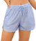 Wikoan Bas de Pyjama à Carreaux Femme Ete Short de Nuit avec Taille élastique Short de Pyjama Léger décontractée Shorts Bleu Ciel L