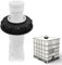 Riisoyu Testa dritta IBC con filtro, Nylon Filtro Coperchio IBC con DN 150 Filtro per Acqua Piovana Filtro Coperchio IBC Accessori Serbatoio per Contenitore Serbatoio Acqua Piovana
