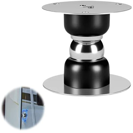 Mezrkuwr Magnetischer Türhalter, Türfeststeller Wohnmobil, Magnetischer Türstopperhalter mit Installationswerkzeuge, Türstopper Magnet für Wohnmobil Zubehör Schwarz