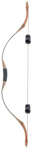 53 Zoll Traditioneller Recurvebogen Reiterbogen Jagdbogen Handgefertigter Langbogen für Jagen und Zielschießen (30 lbs)