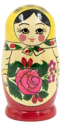 Semenovskaya Matröschka Matroschka Babuschka Matrjoschka 5 Steckpuppen 11cm - Holzpuppe Матрёшка rospis
