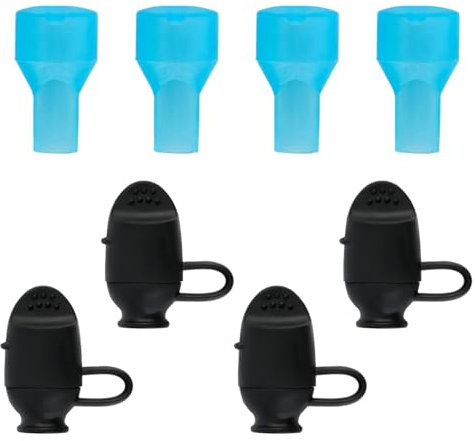 8pcs Bite Valve Replacement for Camelbak, Mouthpiece Replacement Bladder Replacement Parts Bite Valve Accessories Replacement Compatible with Camelbak (Black)