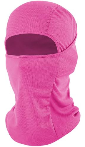 fuinloth Sturmhaube, Skimaske Balaclava, Motorrad Fahrrad gesichtshaube für Herren/Damen Rosarot