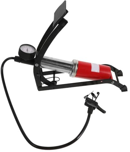 HAPINARY Fußpumpe Für Autoreifen Mit Barometer Konvexem Anti-rutsch-design Leicht Zu Bedienen Geeignet Für Autos Motorräder Fahrräder Bälle Schlauchboote Aufblasbare Betten