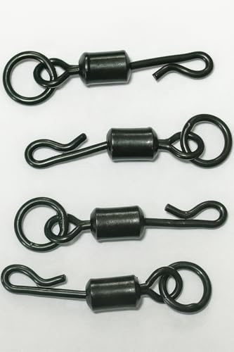 Snide Tackle QC Ring Swivel - Größe 8, Schnellwechsel-Design, Karpfenangeln unerlässlich