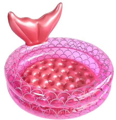 Pataugeoire Gonflable, Piscine Gonflable pour Enfant, 90cm, Petite Piscine Gonflable Ronde, Piscine Pataugeoire Intérieur et Extérieur pour Famille Jardin D'été Jouets