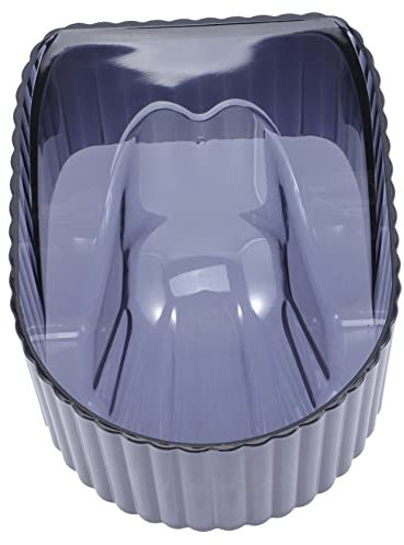 SAFIGLE Recipiente Para Remojar Uñas Cuenco De Manicura Negro Transparente Taza Acrílico Para Cutículas Uso Salón y Hogar