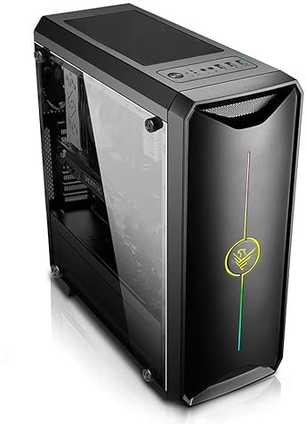 PCBYTE AMD Ryzen 5 3400G, PC desktop Radeon Vega RX 11, Windows 11 - USB3.1 - Wi-Fi (Case 2, 16 GB, 1 TB SSD)