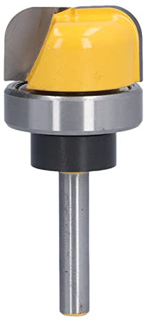 Langlebige Runde Nase Bit Box Bowl Bowlablett Vorlage Router Bit mit Hitzebehandelten Legierungsschaufeln für die Herstellung von Schmuckkartons und Fliegenkästen Boxen (1-1/8 Zoll)