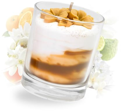 Bougie Fleur d'Oranger Artisanale - Cire de Tournesol Française Certifiée Ecocert - Cadeau Bien-être Relaxation - Déco Maison - Parfum de Grasse Apaisant - 30h de Combustion - Les Fées Mères