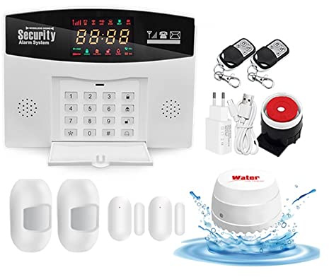 WiFi gsm Sistema de Alarma Tuya Smart Home Security Alarma 4 Control de la aplicación de Host inalámbrica(C)