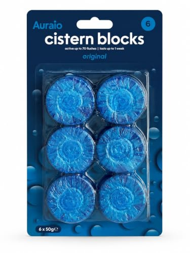 Packs of 6 Toilet Cistern Blocks Clean Freshener Blue Loo Bathroom Tablets