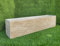 2 unités Jardinière rectangulaire en béton 60 x 17 x 19 cm 100% Naturel Vert