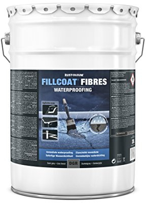 RUST-OLEUM 26.DGR.20 Fill coat Fibres, Instant Waterproofing In Any Weather, Dark grey