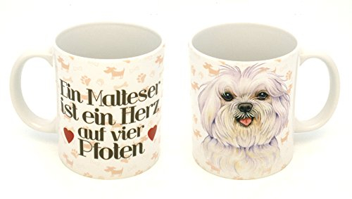 Sachen aus Blech Metall Kaffeebecher 0,3 L Tasse Hund Dog 43