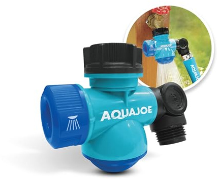 Aqua Joe SJI-MFGA1 Multi-Function Outdoor Faucet and Garden Hose Tap Connector