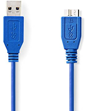 Nedis USB-Kabel 3.0 A Stecker - Micro-B-Stecker 5.0 m Blau