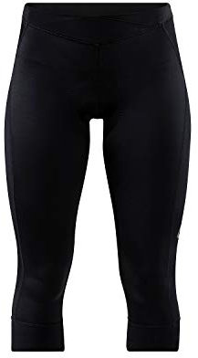 Craft CORE Essence Bib Shorts W Damen Fahrradhose mit Träger – Schwarz – S – Gepolsterte Bib-Shorts mit Kompression und Infinity C3 Pad