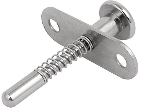 Aexit Presa a molla a sgancio rapido in acciaio inox con perno di bloccaggio da 5 mm con piastra ID: 751557