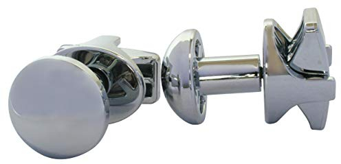 SOMATHERM FOR YOU, Lot de 2 patères O chromées à visser pour sèche-serviette à tube rond - Fixation facile, design élégant, idéal pour optimiser votre espace de salle de bain