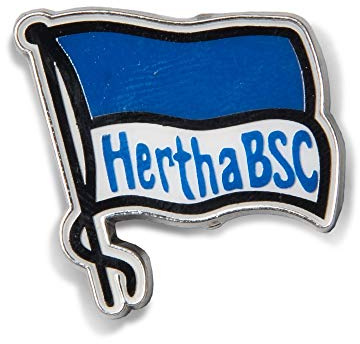Hertha BSC Berlin Pin - Fahne pur - Button, Anstecker Logo - Plus Lesezeichen I Love Berlin