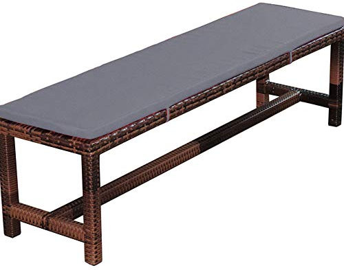 Gartenbankkissen, rutschfestes langes Sitzkissen für Terrassenmöbel, Auto-Rückbank, Reisen, 2 3-Sitzer, Esstisch, Bank, Schaukel, Sitzkissen (grau, 100 x 40 cm)