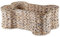 Bone Dry Pet Storage Collection Panier à jouets en forme d'os en jacinthe Blanc délavé Taille L