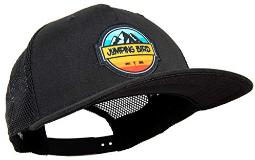 Jumping Bird Trucker Cap mit Mesh-Netz Unisex Alpspitze • Retro Mesh Cap in USA Style • Individuell verstellbar und leicht abwaschbar