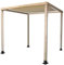 Chillvert Pergola da Giardino in Legno Trattato per Esterni Corinto con Telo 255x255x225 cm Bianco e Beige
