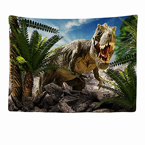 Ulticool - Wandteppich Tapestry Dekoration Wohnung - Dinosaurier T-Rex Tiere - 200 x 150 cm groß - Wandtuch Wandbehänge - Accessoires für Schlafzimmer Wohnzimmer Kinderzimmer