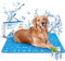 Nobleza - Kühlmatte Hunde Selbstkühlend Ungiftige Gelauflagen Welpe Katzenbett Kühlmatratze im Sommer, 110 * 70cm, Blau, XL