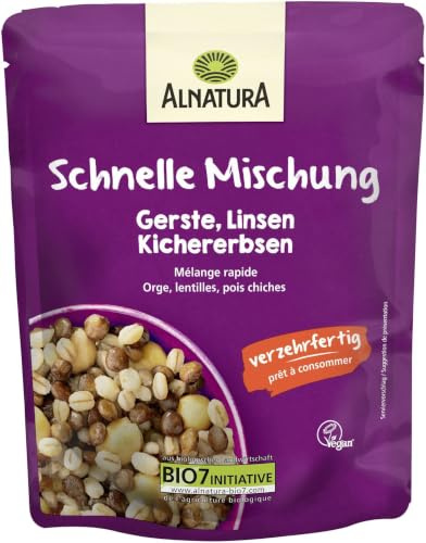Alnatura Schnelle Mischung Gerste, Linsen, Kichererbsen, 250 g
